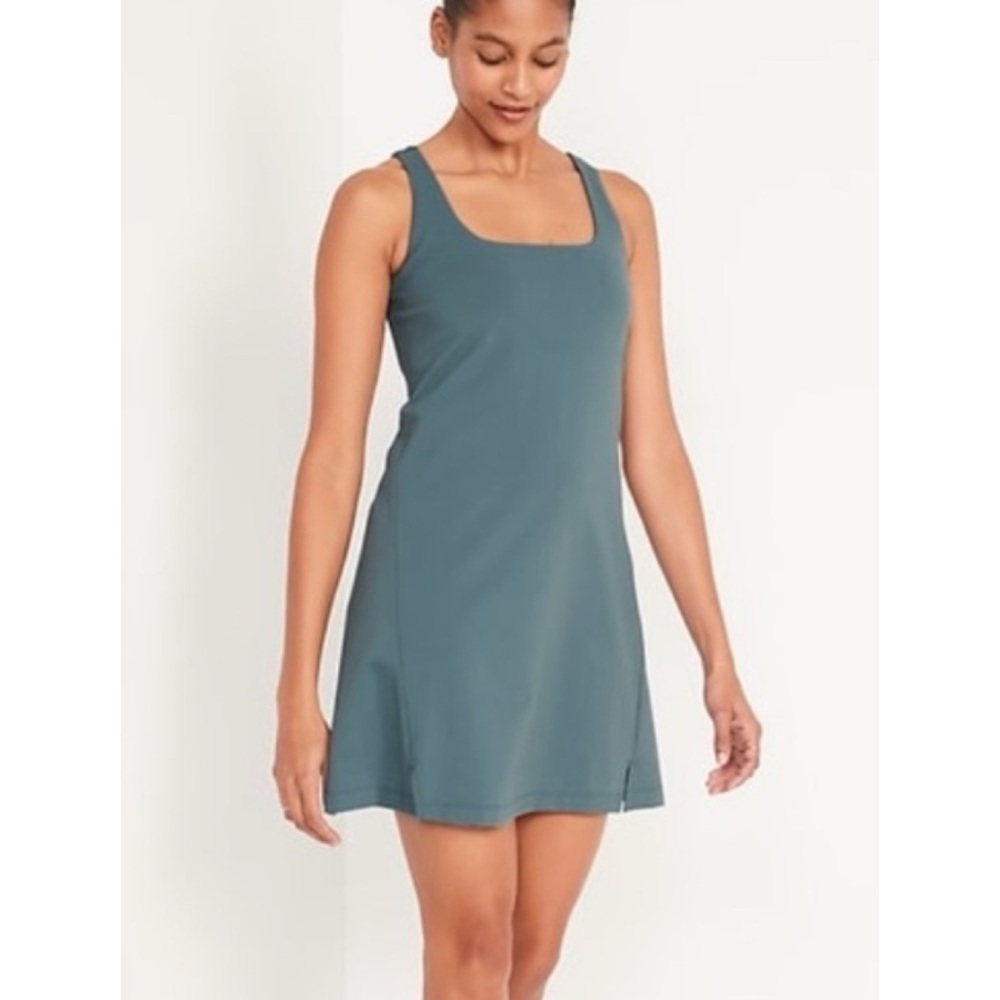 Old Navy - PowerSoft Athletic Dress - Teal - Size M (Petite)